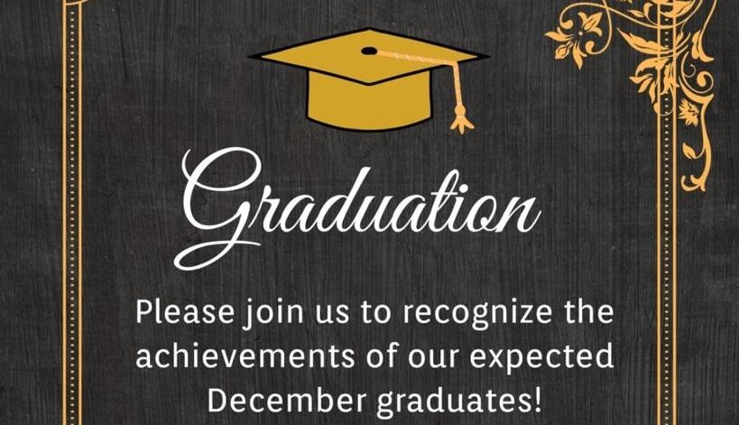 December grad invite
