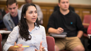 clark mpa student in classroom