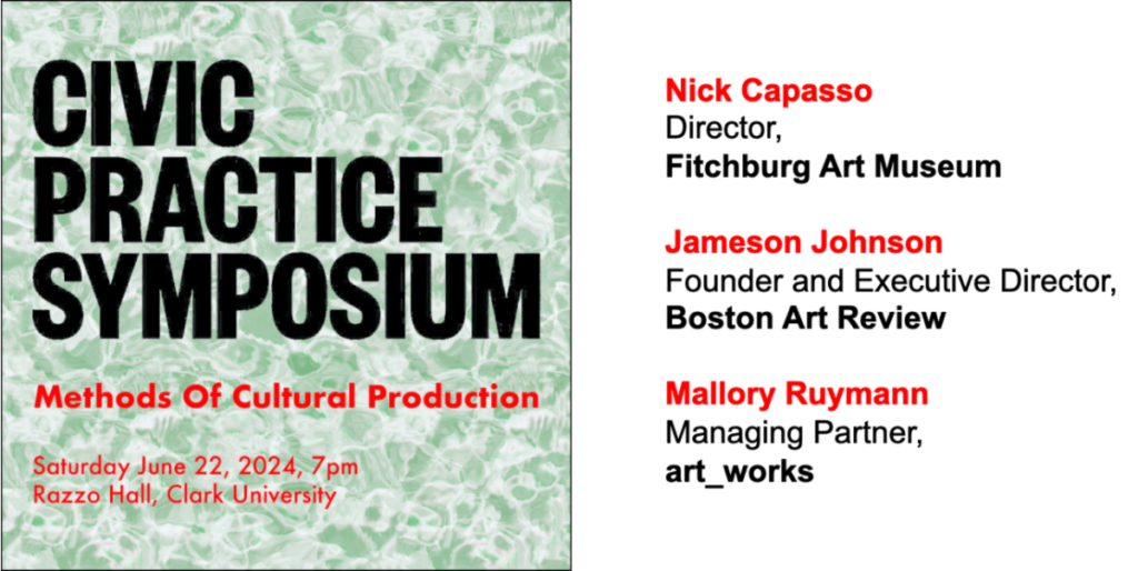 Civic Practice Symposium poster cover