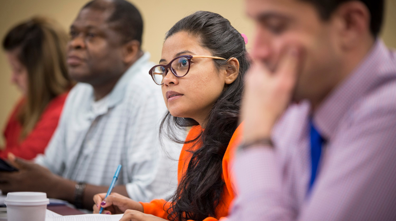 graduate students in class