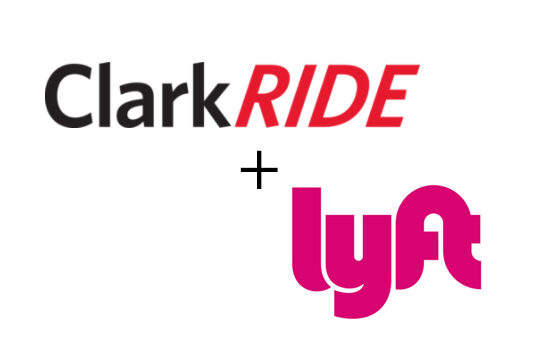 ClarkRide and Lyft logo