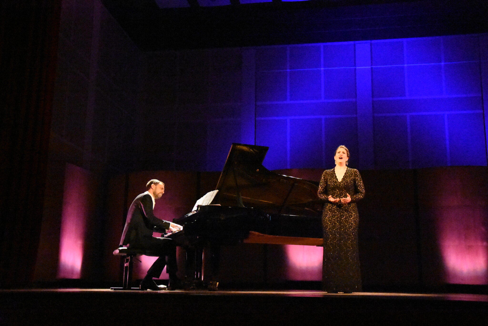 Katharine Dain with pianist Sam Armstrong
