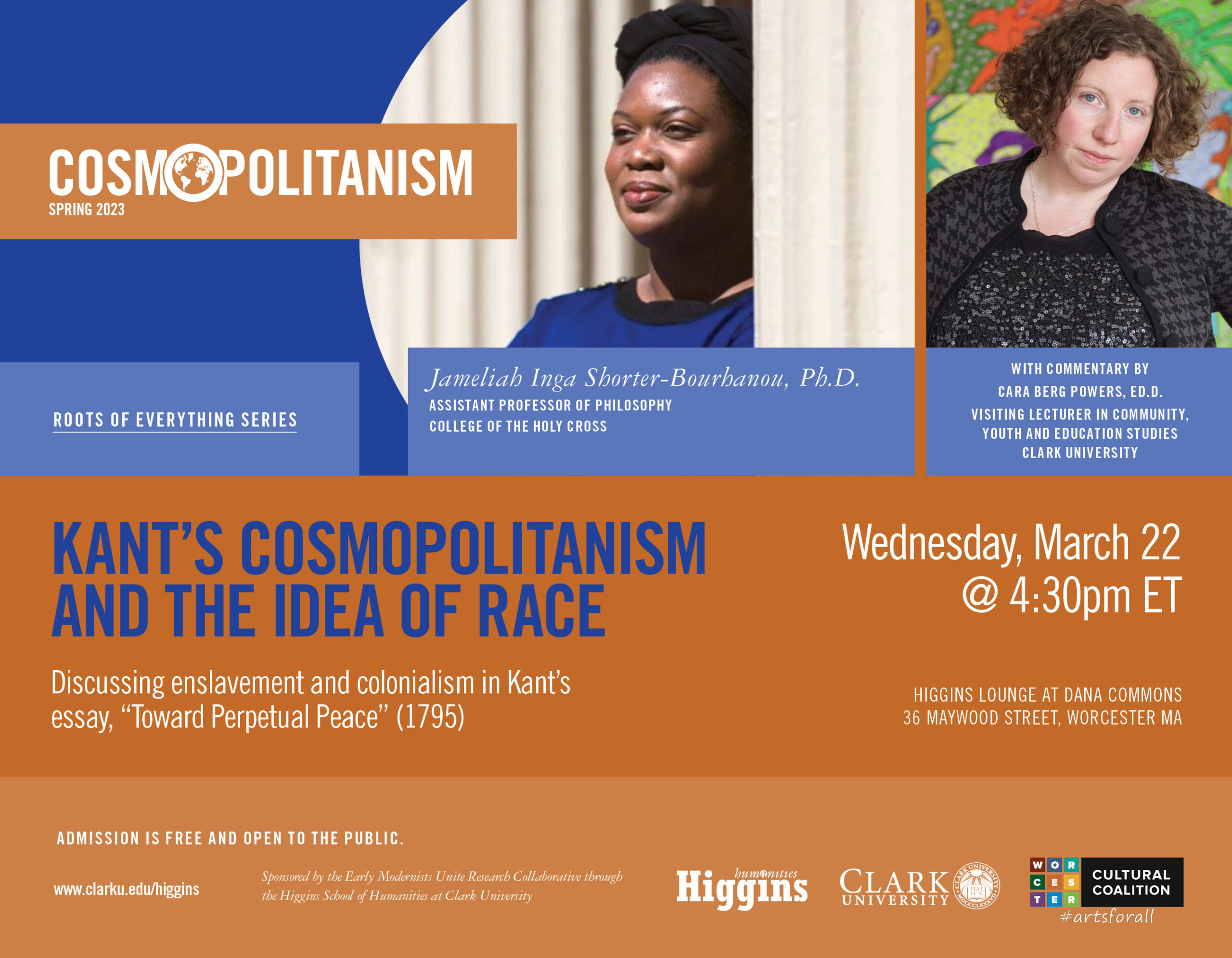 Promotional webcard for Kant's Cosmopolitanism and the Idea of Race
