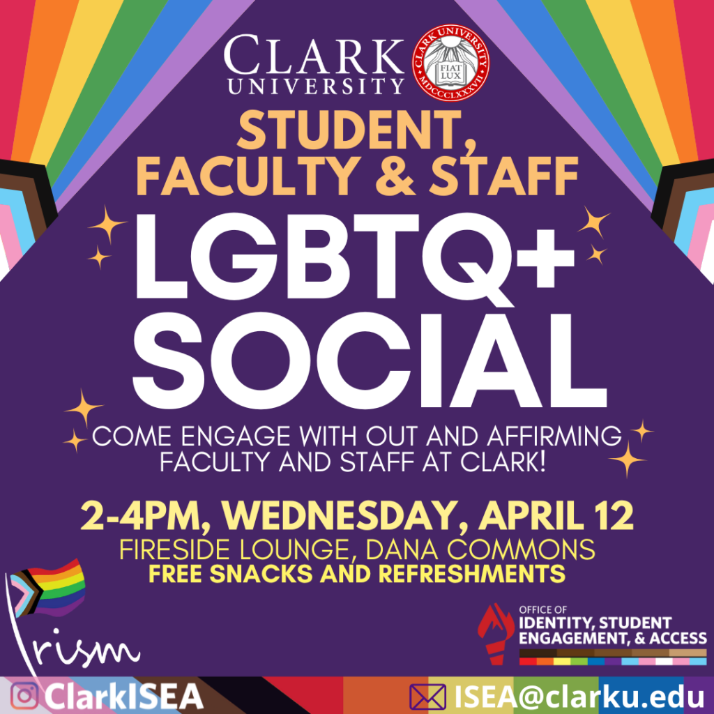 Student, Faculty, and Staff LGBTQ+ Social 