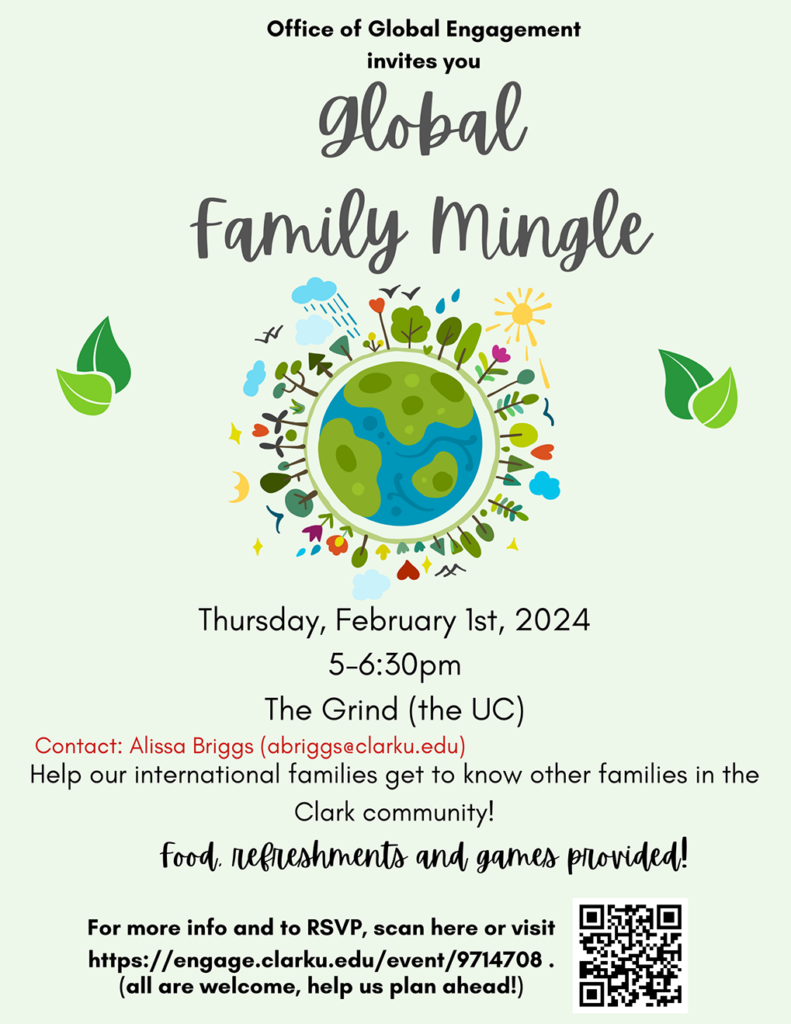 Poster for Global Mingle event