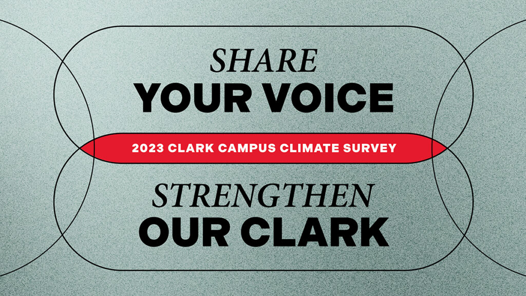 Share your voice strengthen our clark logo