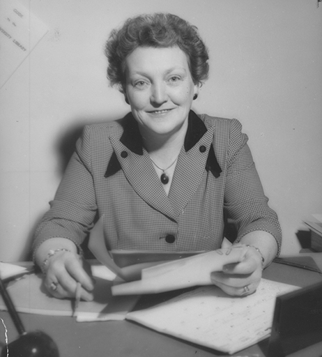 Hazel Hughes, dean of women at Clark University