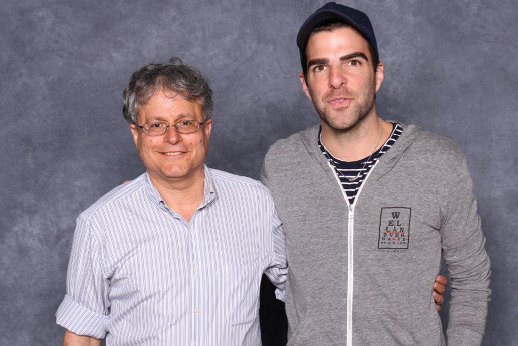 Sandy Fries and Zachary Quinto