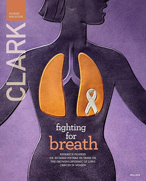 Clark alumni magazine, fall 2015 issue, cover