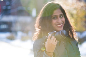 Krithi Vachaspati with her camera in hand