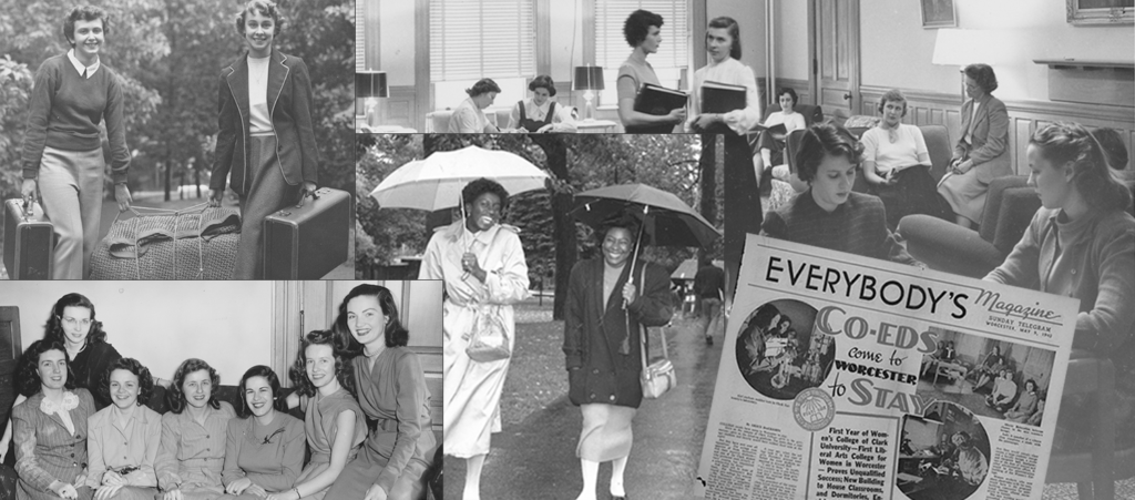 black and white historical photos depicting women in history
