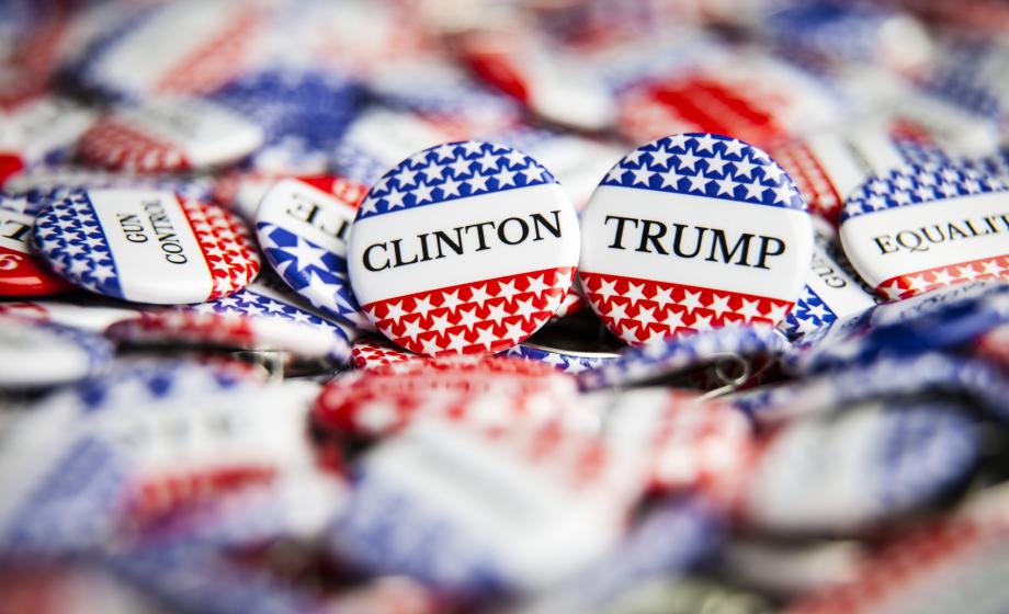 Clinton Trump pins