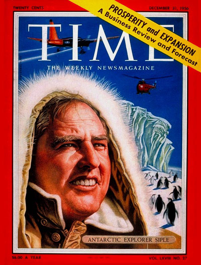 Time magazine cover featuring Paul Siple