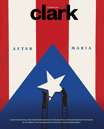 Cover of Clark magazine, summer 2018