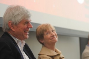 Former President Bassett and his wife