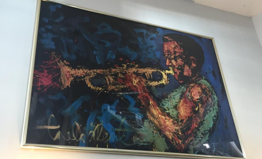  painting of Miles Davis 