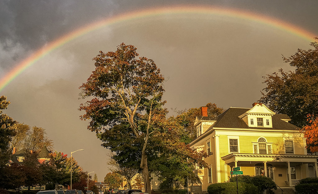 Rainbow over Anderson House