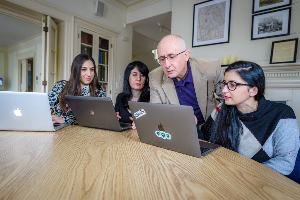 Taner Akcam with students