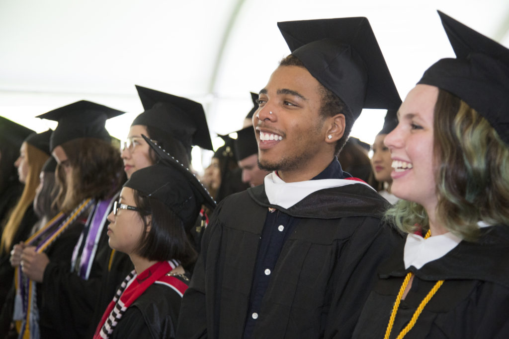 Students at Ccommencement 2018