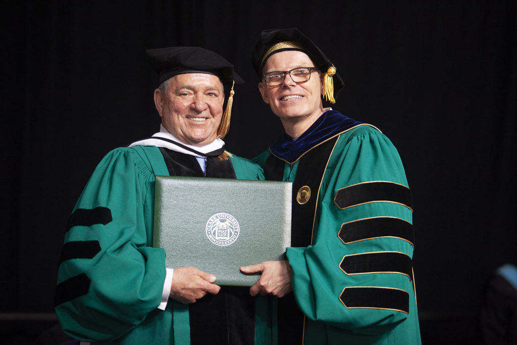 Robert Stevenish receives Clark Univeristy honorary degree