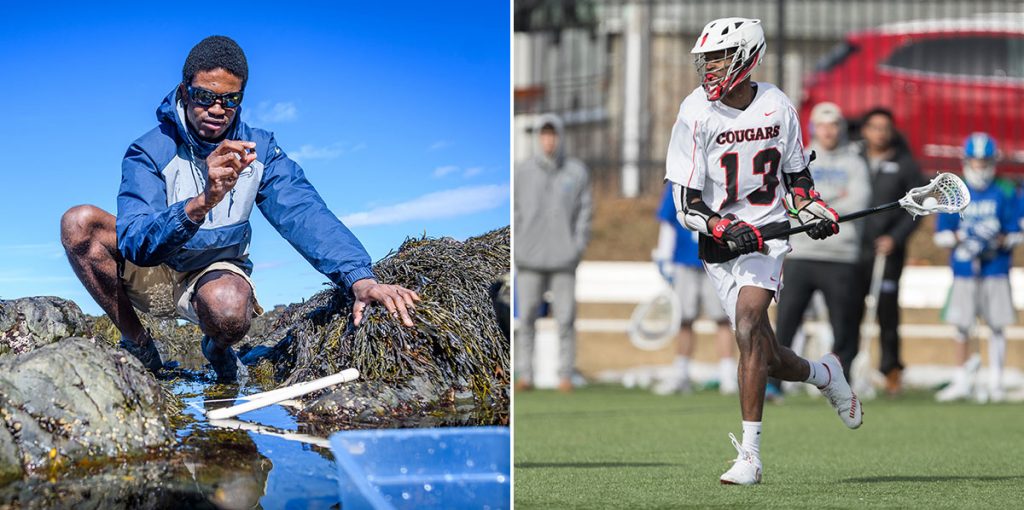 Quincy Milton III conducts research and plays lacrosse