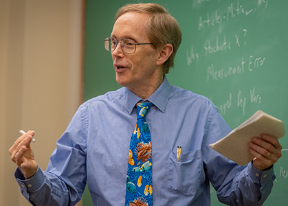 Professor Wayne Gray in the classroom