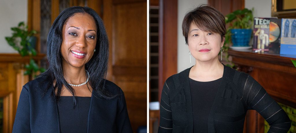 Deans Esther Jones and Betsy Huang