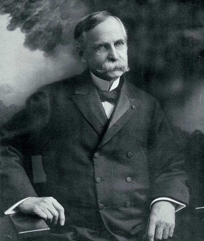 Carroll D. Wright, the first president of Clark's undergraduate college (1902-09)