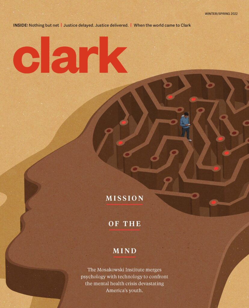 Cover of Clark Magazine, winter/spring 2022