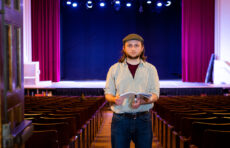 Luke Pound in Atwood Hall's Daniels Theater