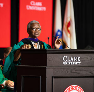 Dr. Mary Frances Berry delivers the Commencement address