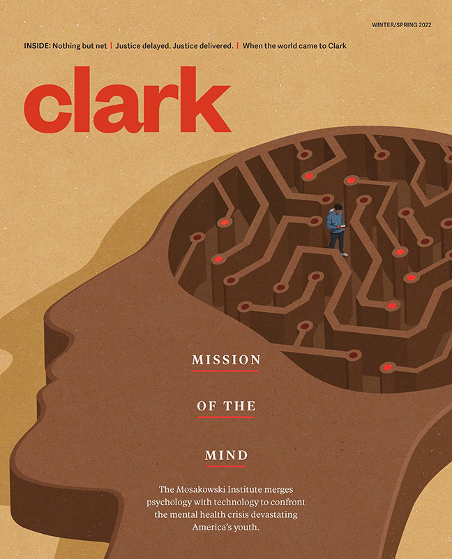 Cover of winter/spring Clark magazine