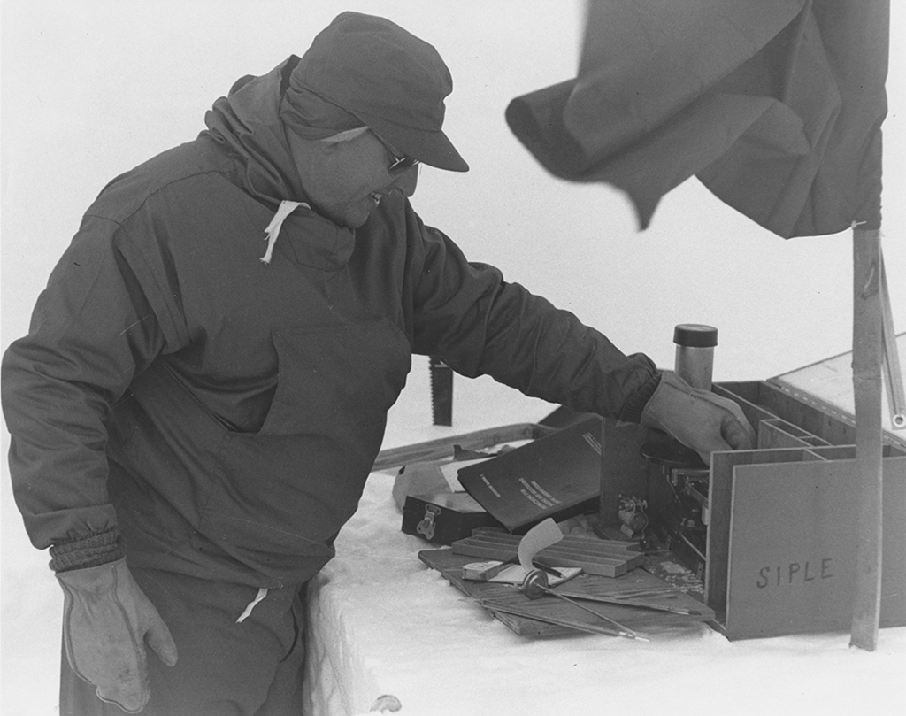 Paul Siple on an expedition to the South Pole.