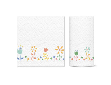 Design on paper towel