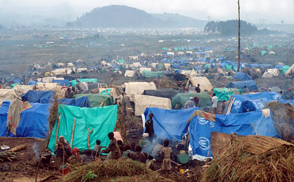 CDC photo of refugee camp in eastern Zaire