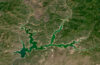 Satellite image of Lake Shasta