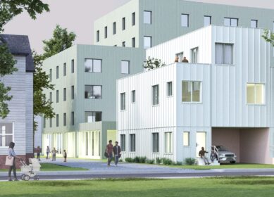 A rendering of the Aucella Court Homes proposal. 