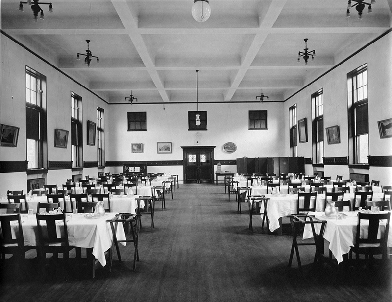 Clark University dining commons, 1912