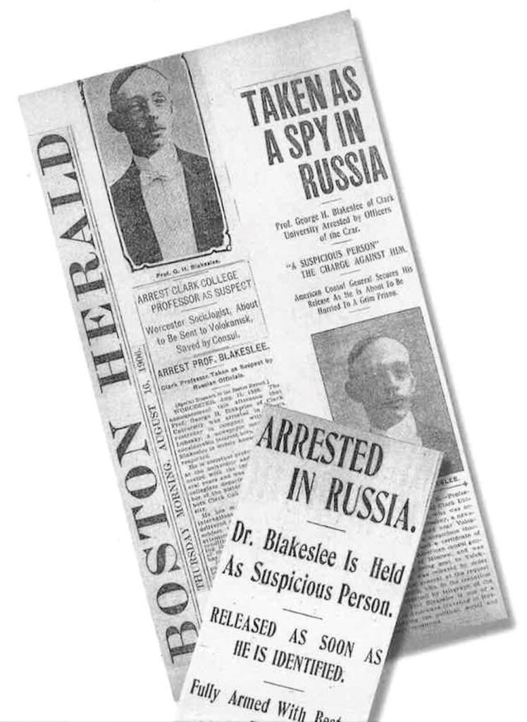 News clips about George Blakeslee taken into custody in Czarist Russia