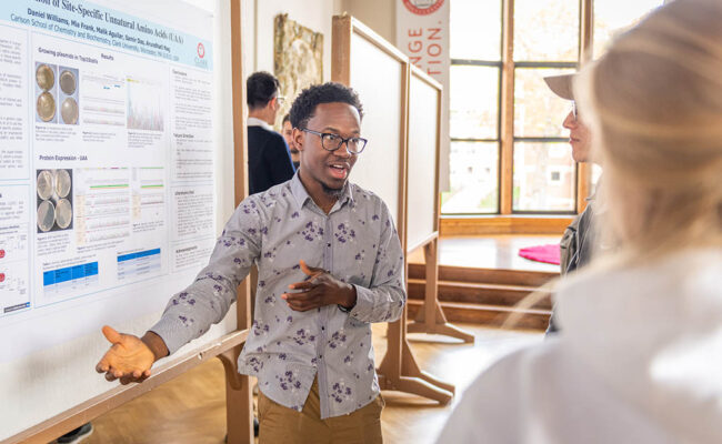 Student presents research at ClarkFEST Spring 2023